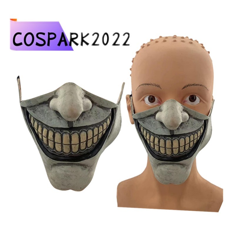 Jual Men The Grabber Mask The Black Phone Cosplay Latex Half Face Masks ...