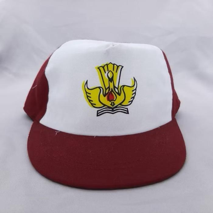 Jual fguh- Topi Sekolah Sd ( Merah - Putih ) | Shopee Indonesia