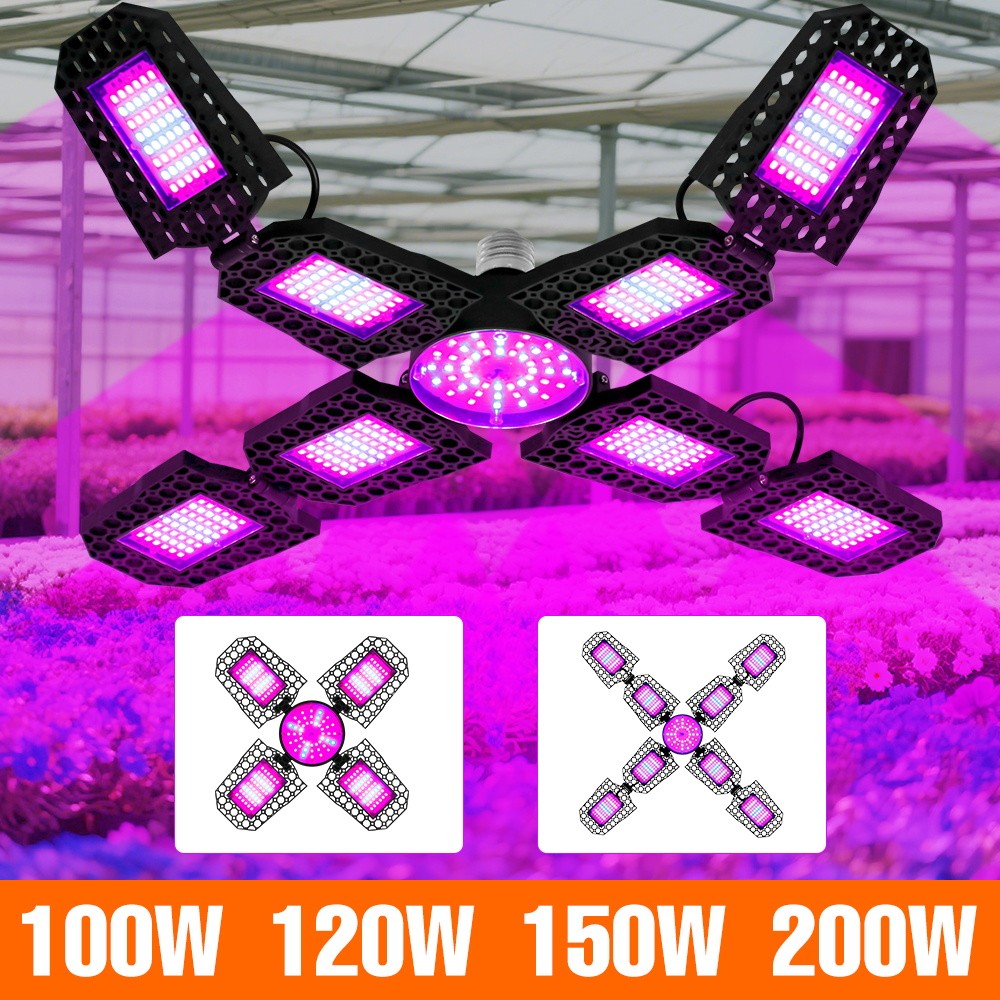Jual 200W Led Plant Grow Bulb E27/E26 Full Spectrum Hydroponics Fill ...