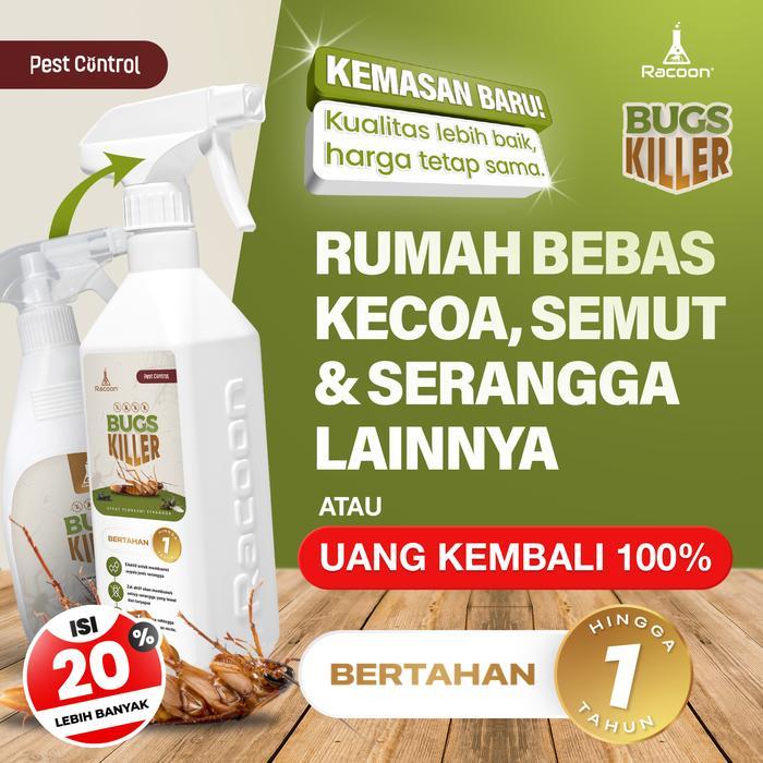 Jual BERKUALITAS Racoon Bugs Killer Spray Anti Serangga racun Semut ...