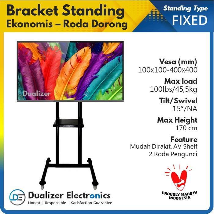 Jual Standing Bracket Breket TV Toshiba Polytron 32 42 43 50 55 Inch ...