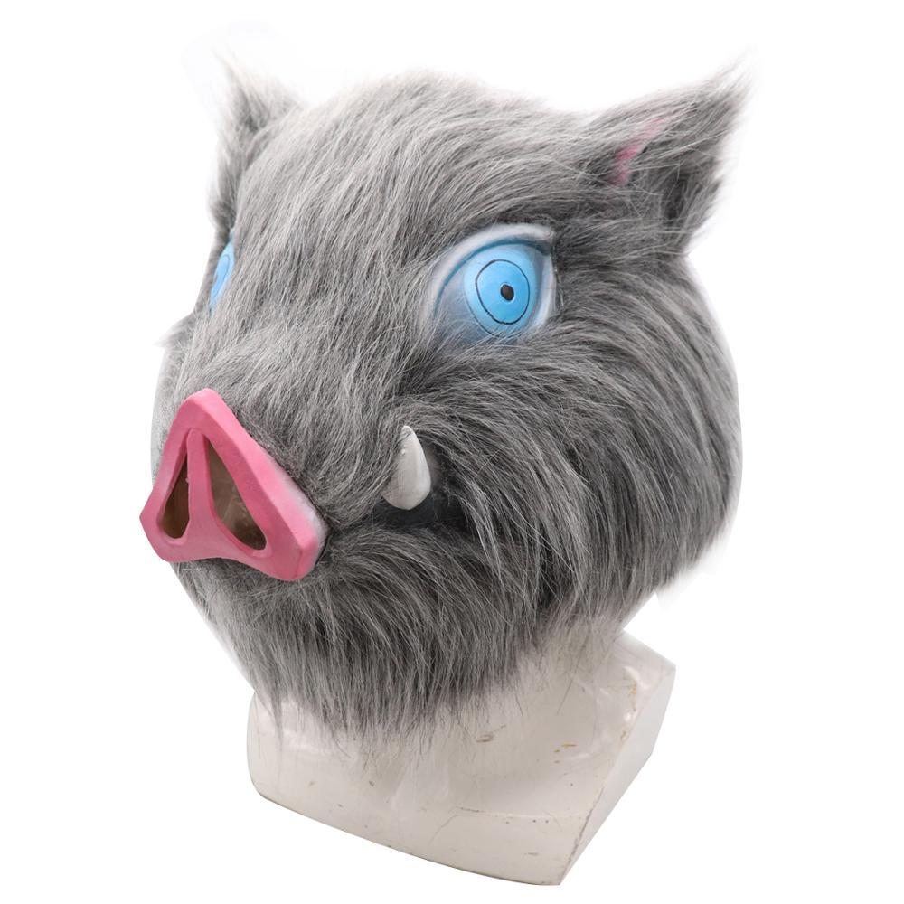 Jual Demon Slayer Kimetsu No Yaiba Hashia Inosuke Cosplay Masks Latex ...