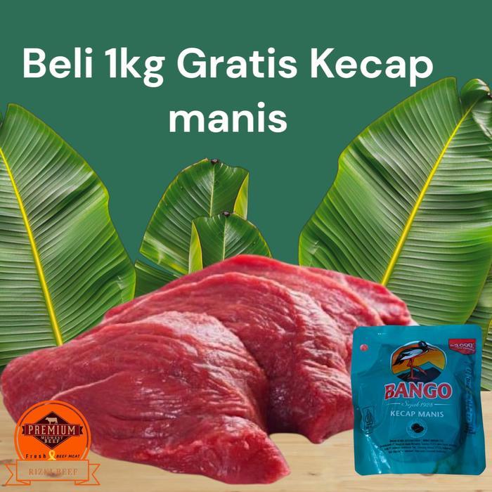 Jual Daging Sapi Topside fresh 500g-1kg rendang /semur (HALAL) | Shopee ...