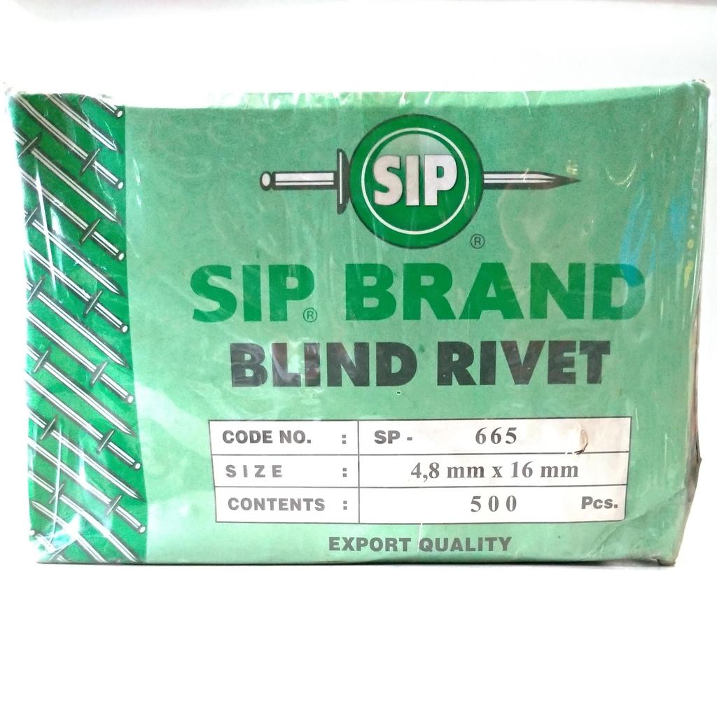 Jual Paku Rivet SIP 665 4.8x16 mm - Blind Rivet Nut SP 665 Rifet 500 ...