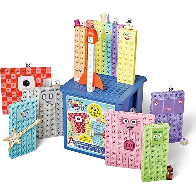 Jual hand2mind Numberblocks Heroes with Zeroes MathLink Cubes Activity ...
