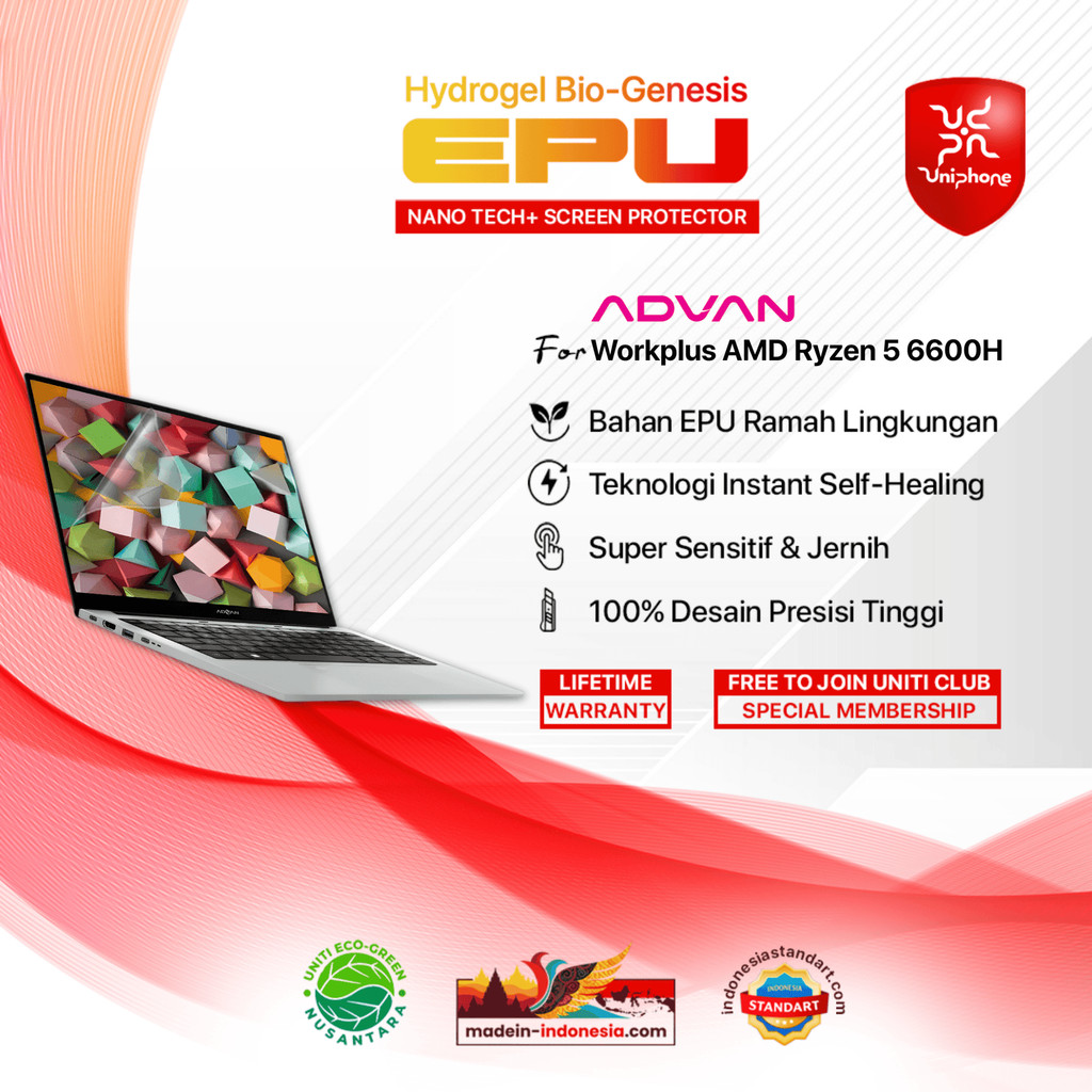 Jual UNIPHON EPU BIO GENESIS Hydrogel for ADVAN Workplus AMD Ryzen 5 ...