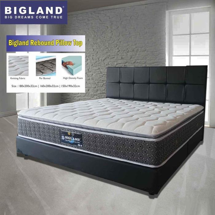 Jual Kasur Spring Bed Bigland Rebound Pillow Top Matras Springbed BATAM ...
