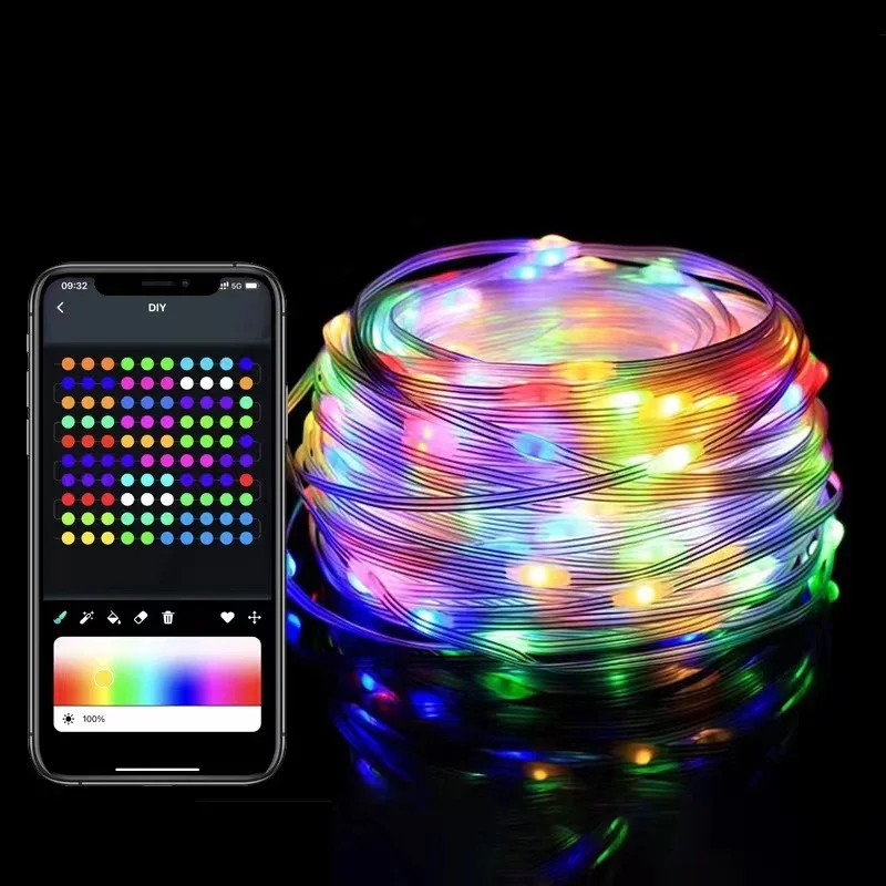 Jual 10M Christmas Lights Outdoor Decorations, Usb Fairy String Lights ...