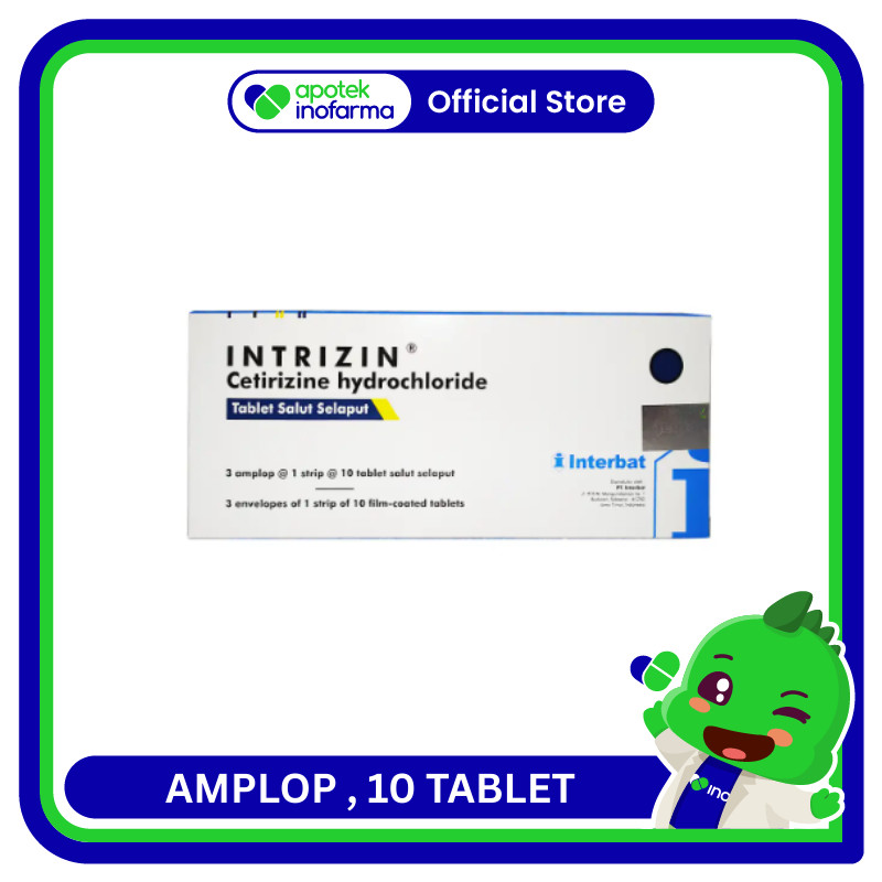 Jual INTRIZIN Interbat TABLET 10 MG 1 AMPLOP (10) | Shopee Indonesia