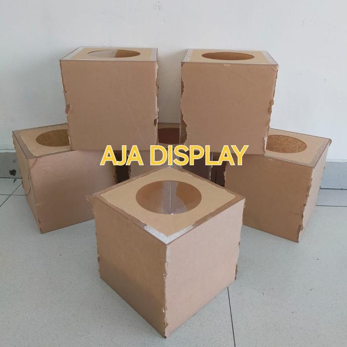 Jual yf6l- Acrylic Box Lucky Dip/ Kotak Undian Acrilic+Butir Sterofoam ...