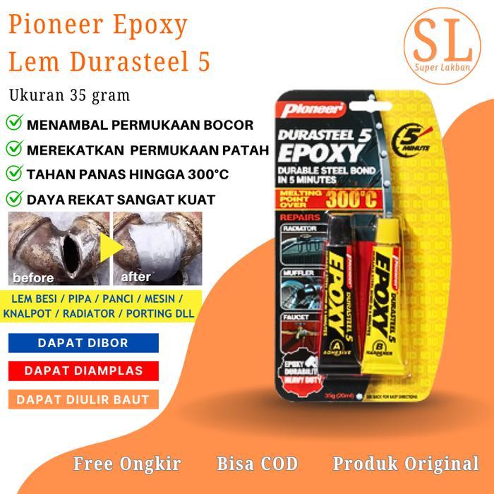Jual 3b88t- Lem Besi Tahan Panas 300C Durasteel Epoxy 5 Menit Lem Mesin ...