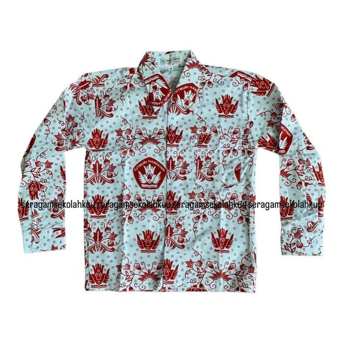 Jual fguh- Baju Kemeja Batik Tut Wuri Handayani Merah Seragam Sekolah ...