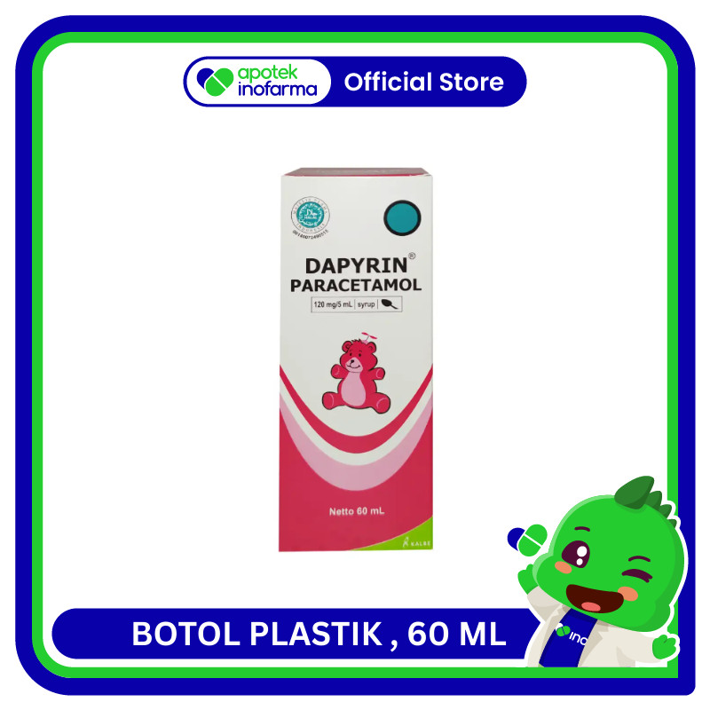 Jual DAPYRIN Hexpharm SIRUP 120 MG/5 ML BOTOL PLASTIK - Apotek Inofarma ...