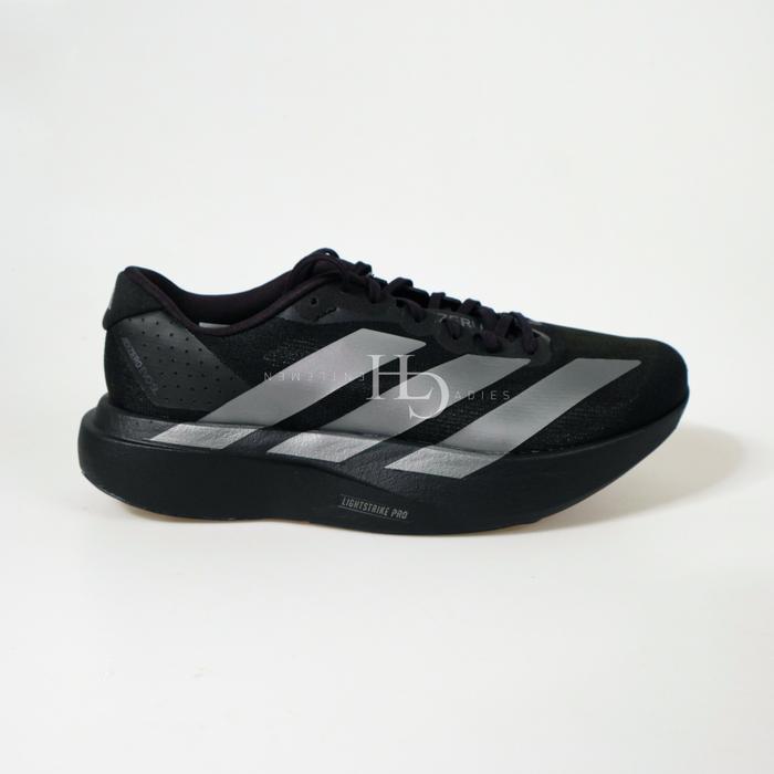 Jual Adidas Adizero Evo SL Men Running Shoes Black Iron Metallic JR4888 ...