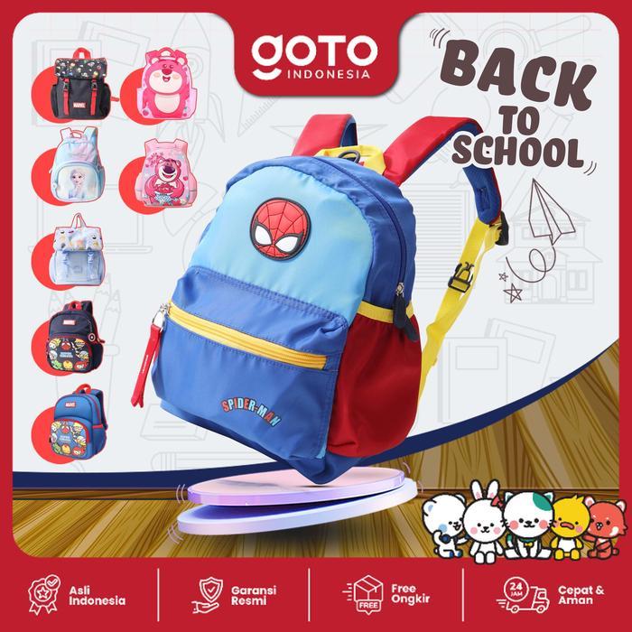 Jual fguh- Goto Unito X Disney Marvel Tas Sekolah Backpack Ransel Bag ...
