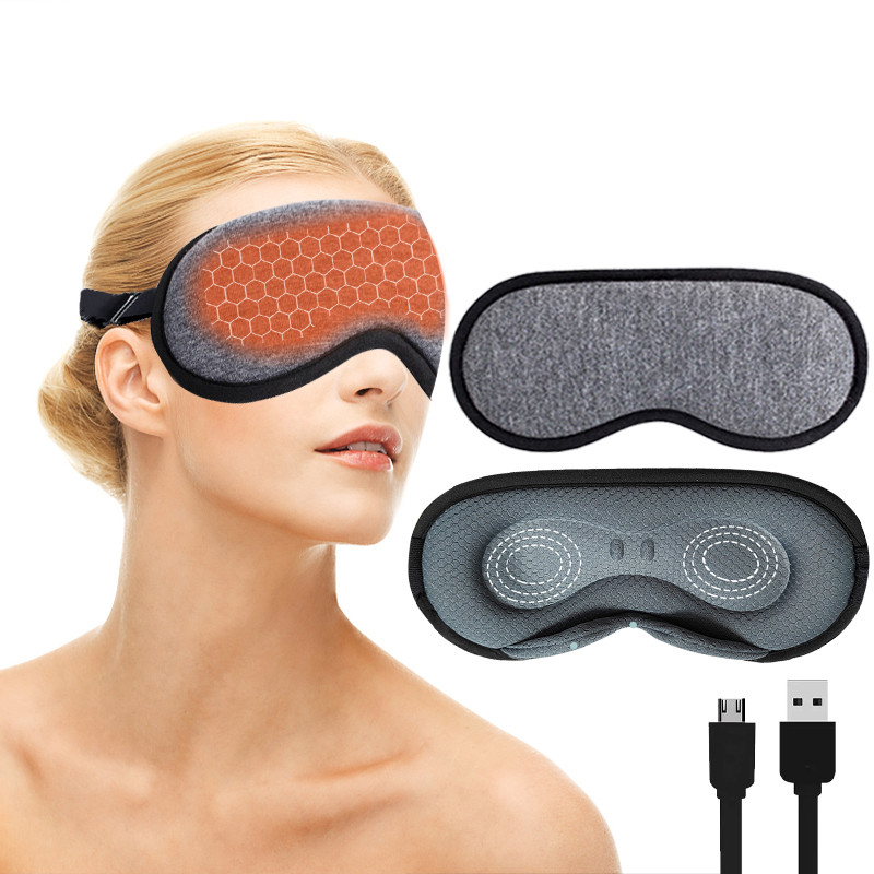 Jual 3D Eye Protection Steam Eye Mask Electric Heating Hot Intelligent ...