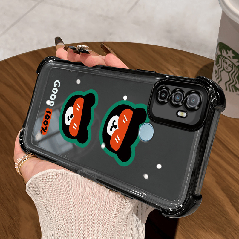 Fertuo Cover Portafoglio In PU Per Oppo A53 E A53s 2020 – Con Bumper In Silicone, Fibbia Magnetica, Porta Carte E Cavalletto, Colore Nero, Protezione Antiurto