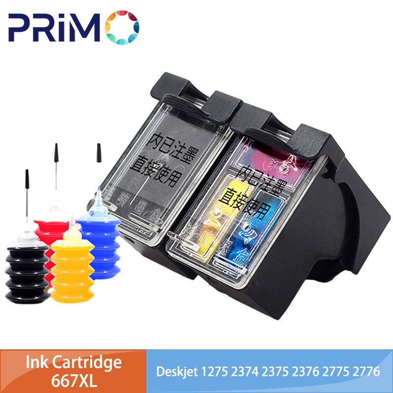 Jual 667Xl 667 Xl 3Ym81Al 3Ym80Al Refillable Ink Cartridge Compatible ...