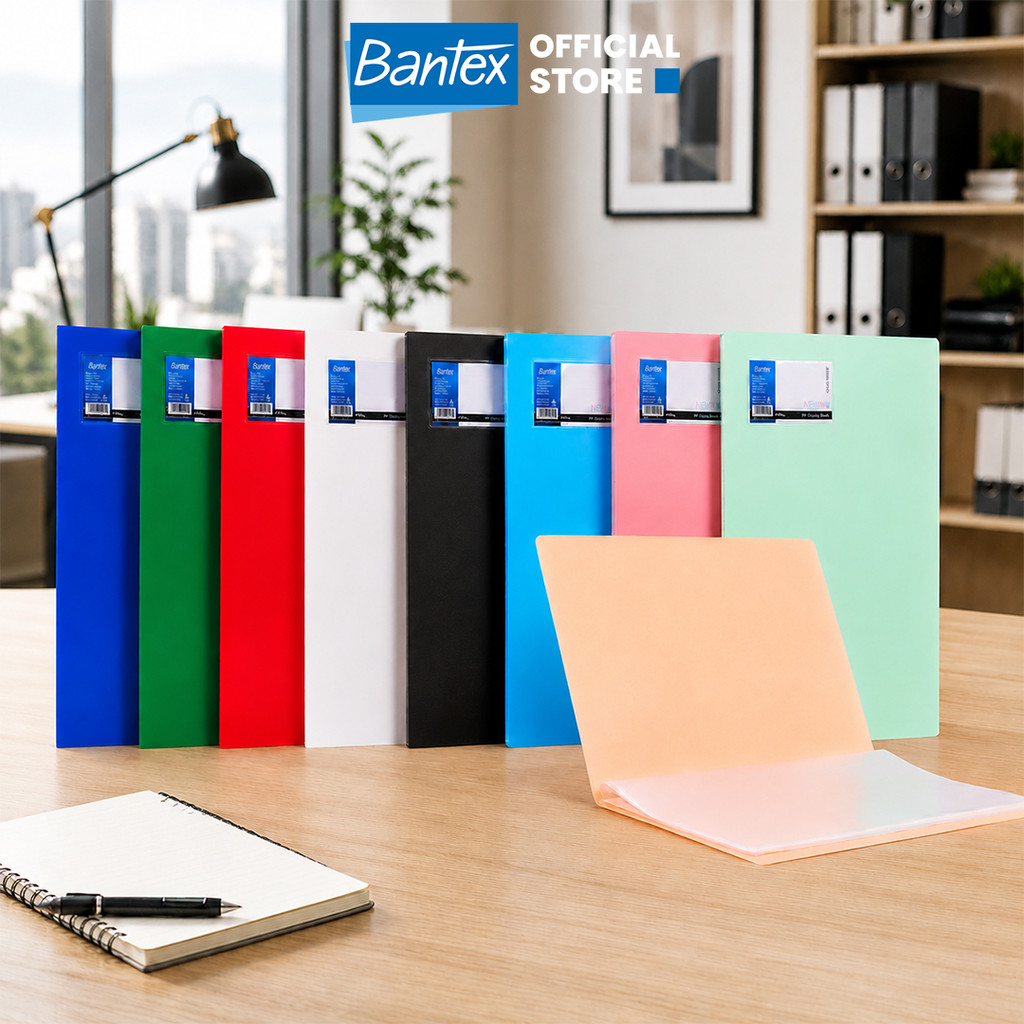 Bantex Clear Holder / Display Book Folio 20/40/60 Pockets Bahan PP Anti-Statis Premium BF4113 (6)
