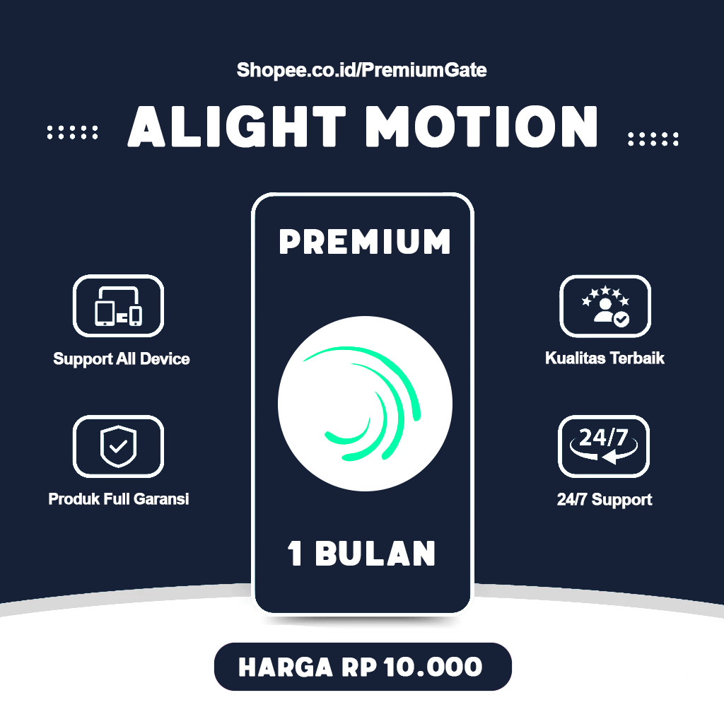 Jual Alight Motion Pro 1 Tahun Full Unlock Shopee Indonesia
