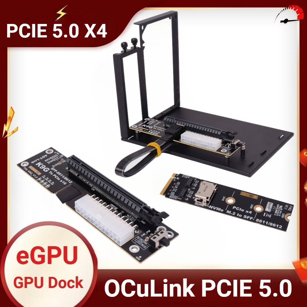 Jual Pcie 5.0 X4 To Oculink Sff-8611 M.2 External Graphics Gpu Dock M.2 ...