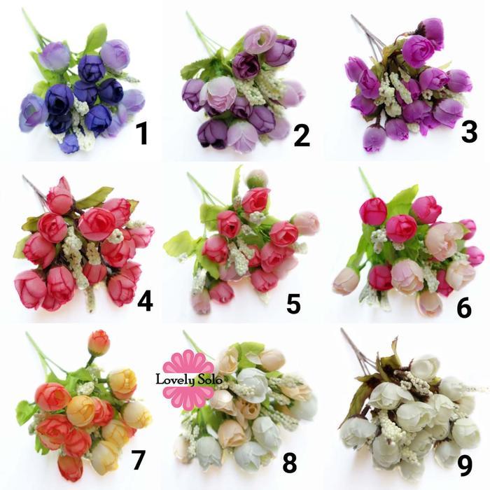Jual Bunga Mawar Mini 2 Warna Artifisial Flower - AF09A | Shopee Indonesia