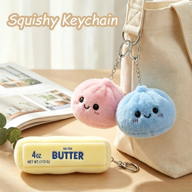 Jual Mysteries Bun Dumpling Squishy Keychain Party Favors Dumpling ...