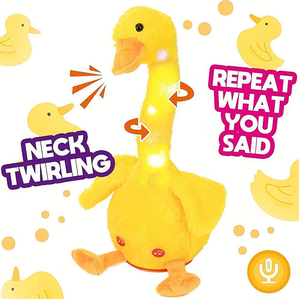 Jual Rechargeable Dancer Duck Glowing Dancing Electronic Plush Toys Can ...