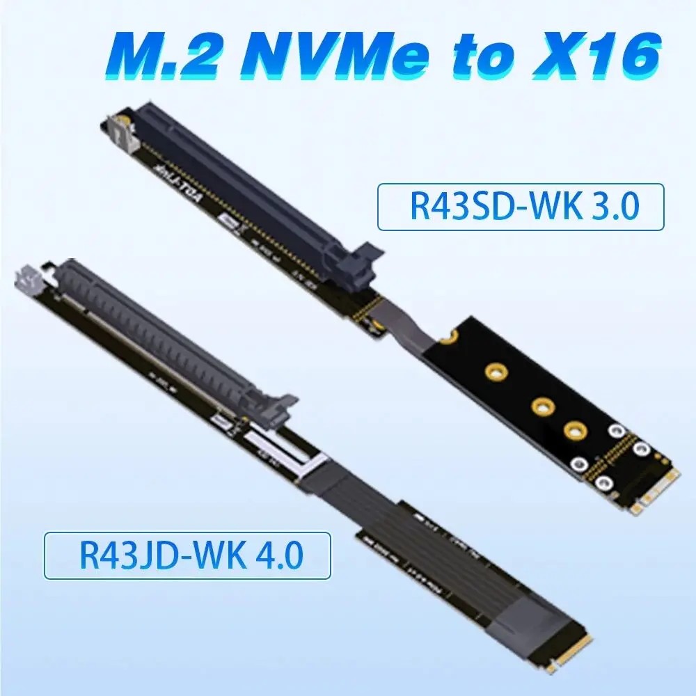 Jual Adt-Link M.2 Nvme To Pci-E 4.0 X16 Extender Gen 4/3 Riser Adapter ...