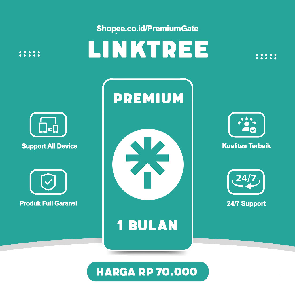 Jual Linktree Premium Unlimited 1 Bulan | Shopee Indonesia