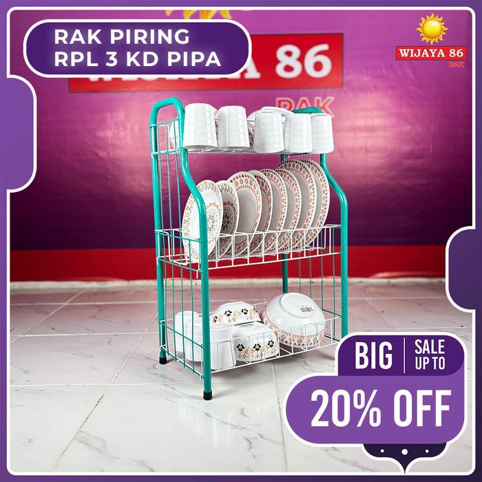Jual RAK PIRING RPL 3 KD PIPA RAK PIRING SUSUN 3 BONGKAR PASANG RAK ...
