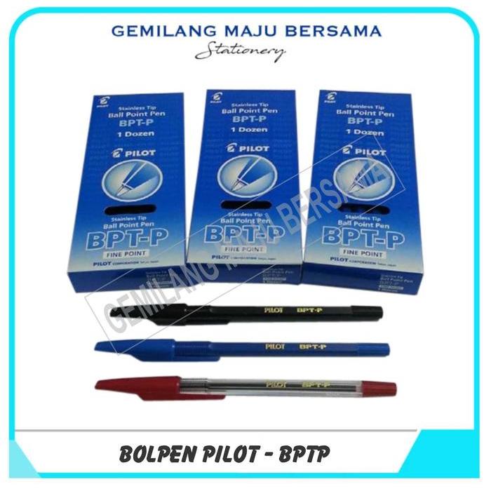 Jual Bolpoin Pul Pen Bolpen Pilot BPTP (Hitam/Biru/Merah) | Shopee ...