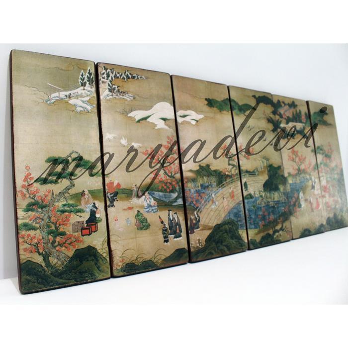 Jual Maple Viewers Kano Hideyori ukiyo e Wall & Desk Art icon wood ...
