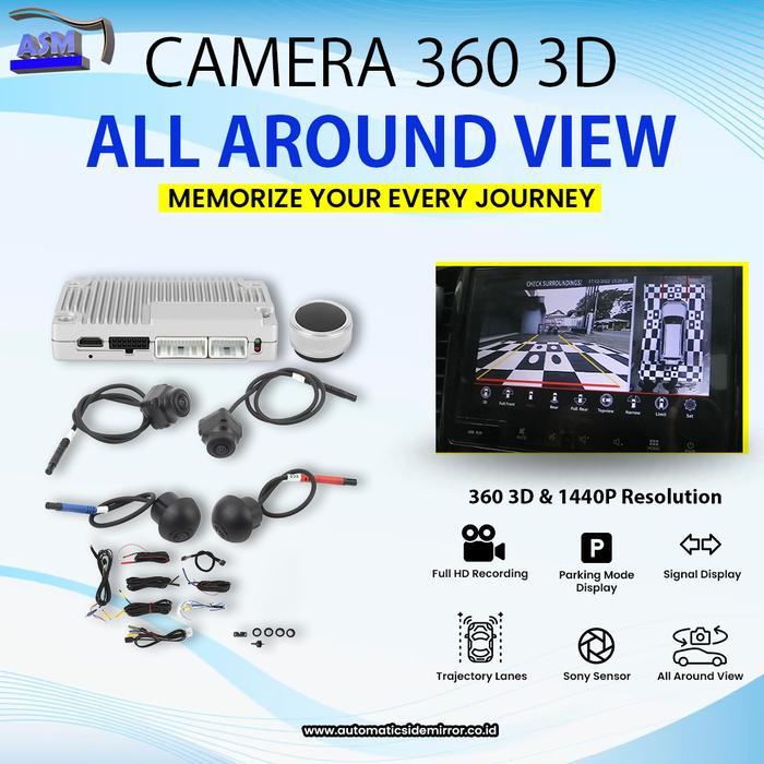 Jual Camera 360 Tampilan Super 3Dimensi Around View Monitor Perekam DVR ...