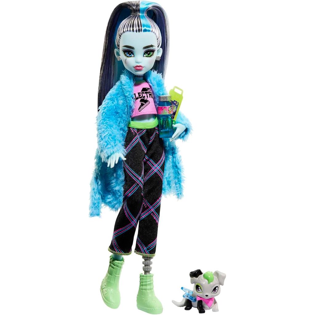 Jual MONSTER HIGH Doll Creepover Party, Frankie Stein with Pet Dog ...