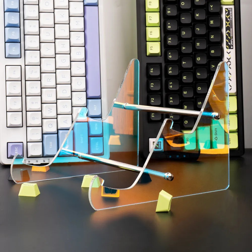 Jual 1/2/3 Tiers Display Keyboard Holder Transparent Acrylic Keyboard ...