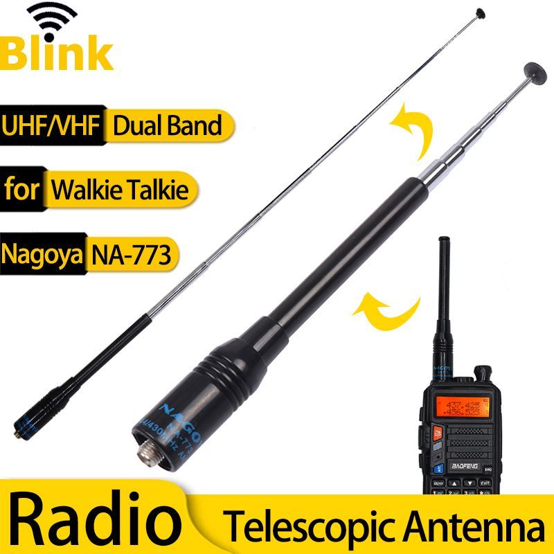 Jual Handheld Telescopic Antenna UHF/VHF Two Way Radio Antenna for ...