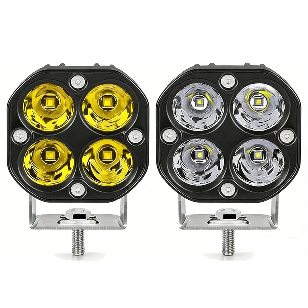 Jual 3 Inch 40W 4X4 Mini LED Yellow White Driving Spotlight Work Light ...