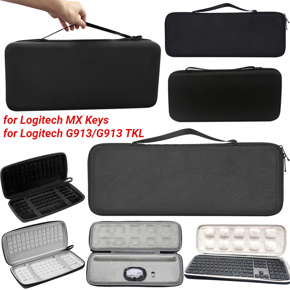 Jual Portable Carrying Case For Logitech MX Keys Wireless Keyboard Hard ...