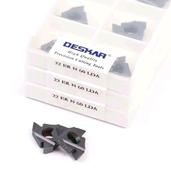 Jual ORIGINAL DESKAR INSERT ULIR ER22 N60 LDA.CARBIDE INSERT DRAT LUAR ...