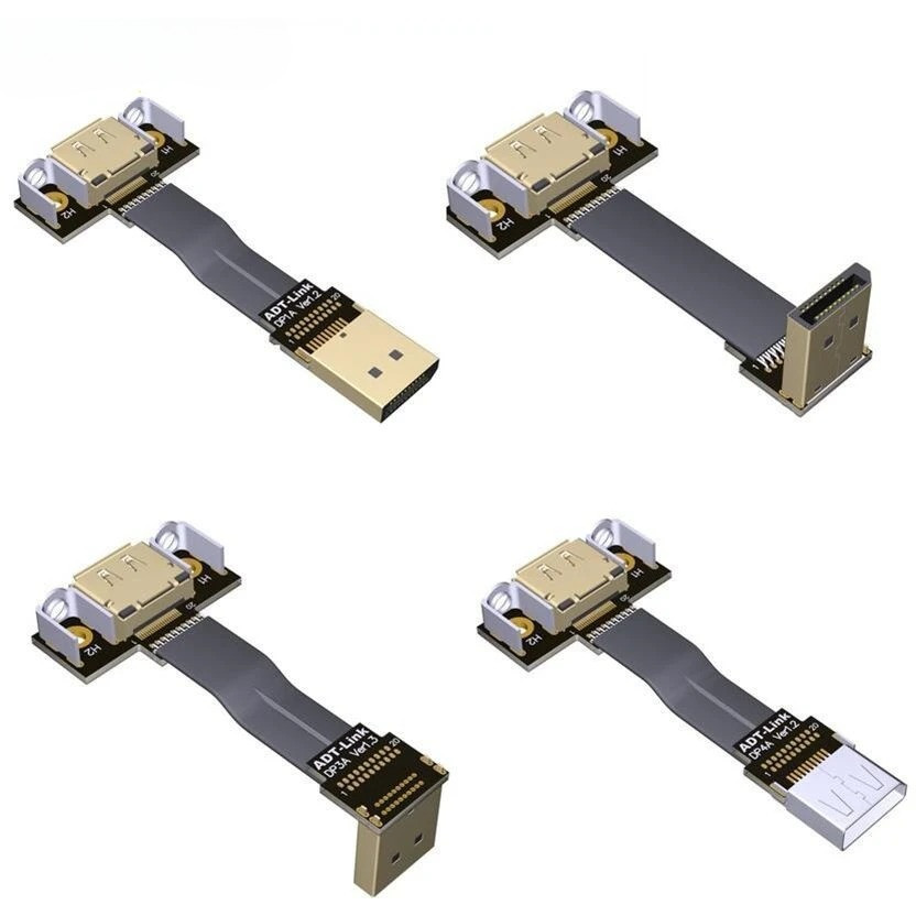 Jual Adt Shielded Displayport 1.2 Ribbon Extension Cable Male-Female ...