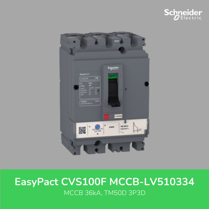 Jual Schneider Electric EasyPact CVS100F MCCB TM50D 3P - LV510334 ...