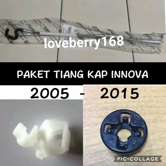 Jual paket tiang kap mesin toyota INNOVA 2004-2015 tiang besi kap mesin ...