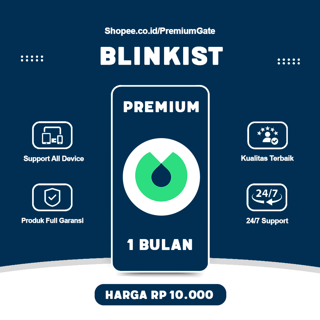 Jual Blinkist Premium 1 Bulan Ringkasan Buku Shopee Indonesia