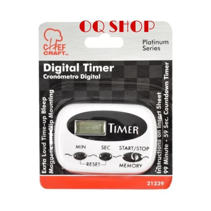 Jual CHEFT CRAFT TIMER DAPUR DIGITAL - PUTIH / DIGITAL TIMER | Shopee ...