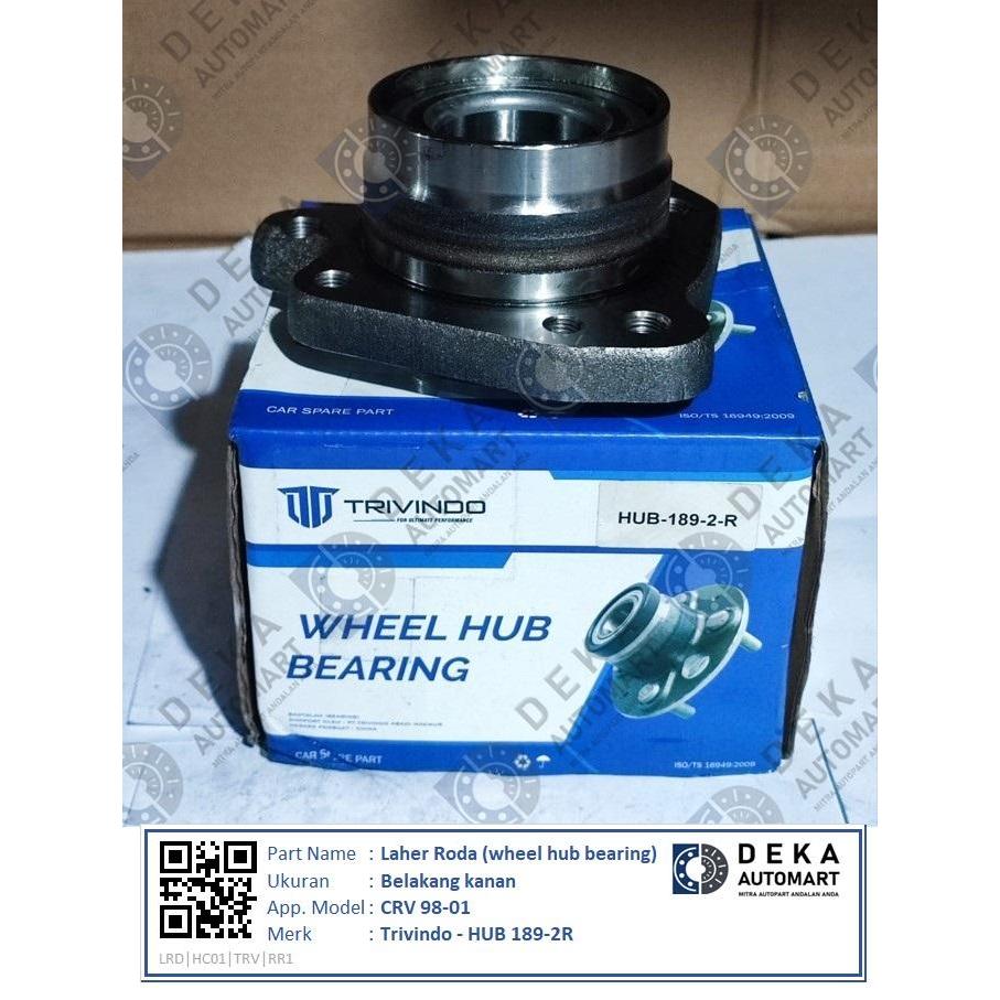 Jual Laher Roda (wheel hub bearing) Trivindo Belakang kanan untuk CRV ...