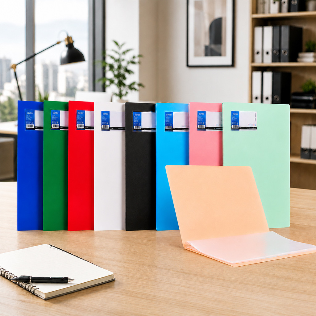 Bantex Clear Holder / Display Book Folio 20/40/60 Pockets Bahan PP Anti-Statis Premium BF4113 (2)