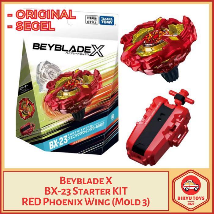 Jual BEYBLADE X BX-23 PHOENIX WING MOLD 3 STARTER KIT WITH LAUNCHER ...