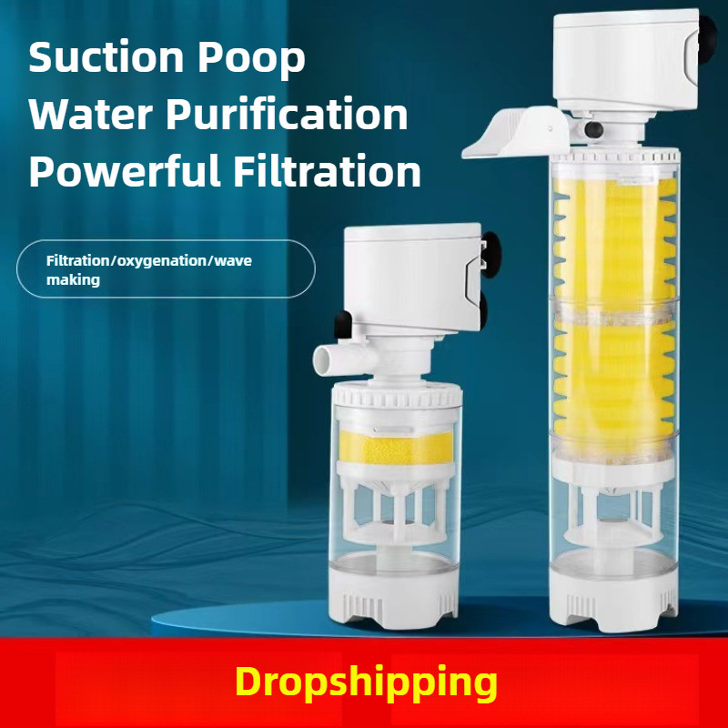 Jual 3 In1 Aquarium Fish Poop Stool Toilet Manure Suction Filter ...