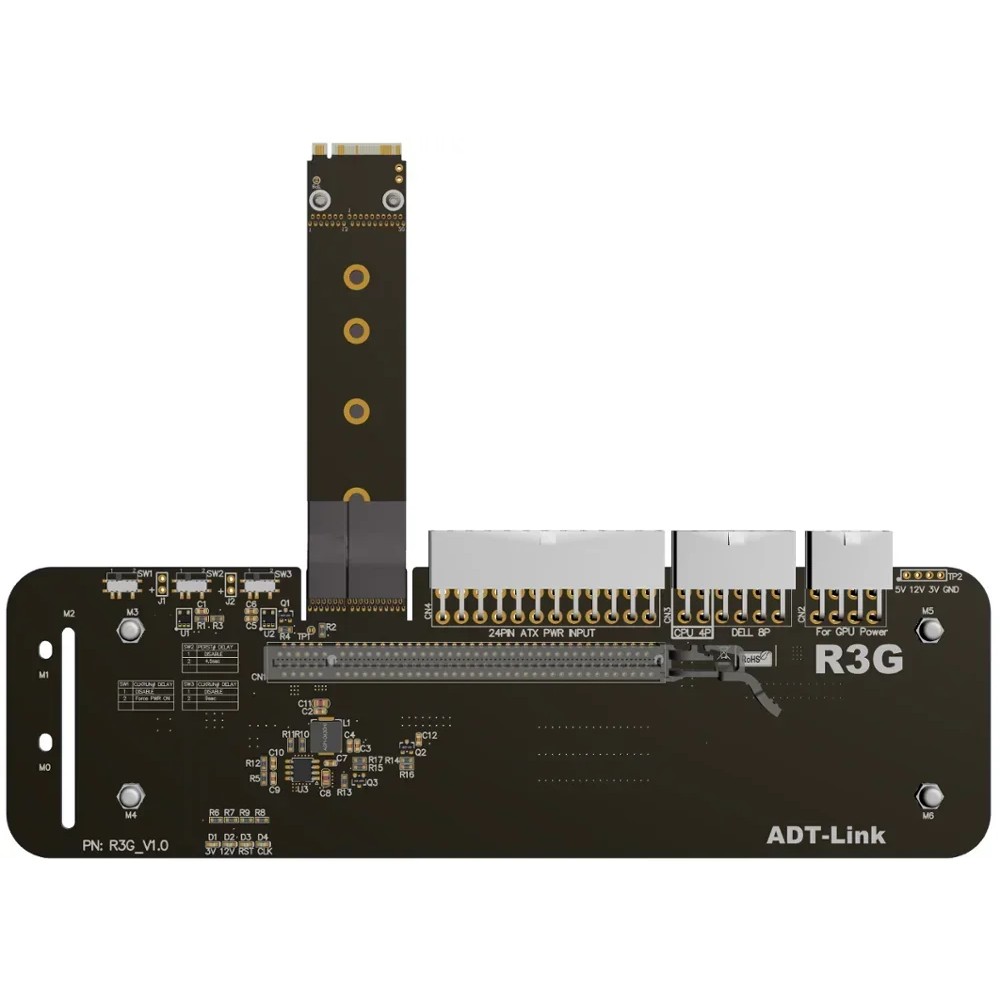 Jual Adt-Link R43Sg Laptop M.2 Nvme M Key To Pcie 4.0 X16 Connector ...